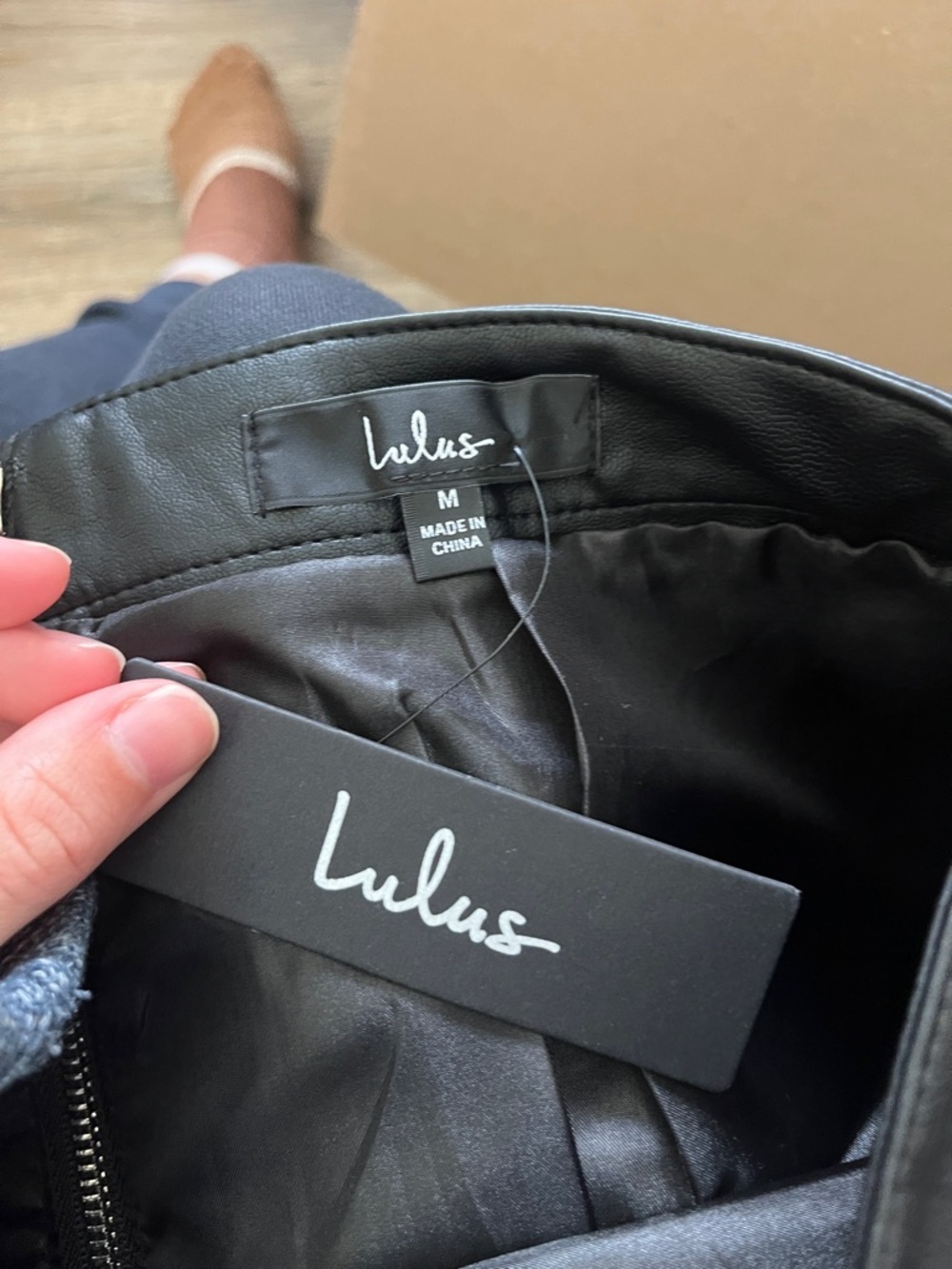 Lulus Harley Black Vegan Leather Mini Skirt - Picture 8 of 8